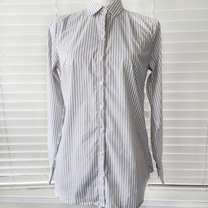 Ann Taylor boyfriend striped shirt Size 8P